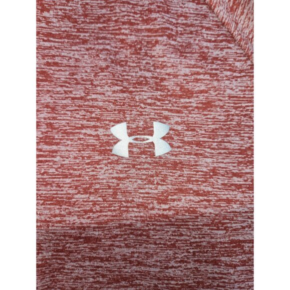 Under Armour Womens HeatGear Loose Fit Quarter-Zip XL Red Heather - Picture 7 of 9